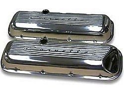 1965-1974 Corvette Valve Covers Big Block Aluminum Finned With Polished Finish