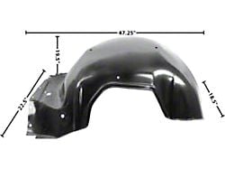 OPR Inner Fender, Right Front, 1965