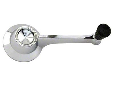 1965 Fairlane Window Crank Handle - Black Knob - Front For All 2-Doors, Front & Rear For All 4-Door Sedans & Station Wagons