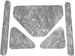 1965 Ford Thunderbird Hood Insulation Pad Set, Die-Cut Fiberglass, 5 Pieces