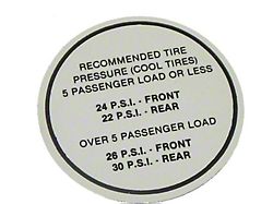 1965 GTOGlove Box Tire Decal 1pc