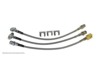 1966-1967 Buick Skylark/GS Stainless Flex Brake Hose Kit, Front Drum / Rear Drum, 8pc