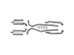 1966-1967 Corvette Exhaust System, Big Block 390hp & 400hp, Aluminized 2-1/2 With Automatic Transmission