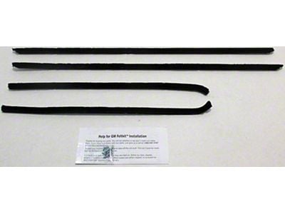 1966-1967 GTO & LeMans Hardtop Window Outer Felt Kit - Authentic Style