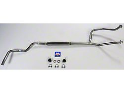 1966-1974 Bronco V8 302 Single Exhaust System With Glass Pack Muffler