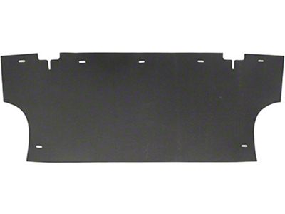 Rear Seat-to-Trunk Divider Board; Black (66-67 Fairlane)