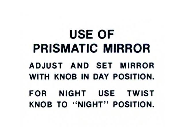 1966 Icd Prismatic Mirror Inst