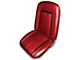 1967-1968 Camaro Standard Convertibe Front Buckets Front & Rear Set Red