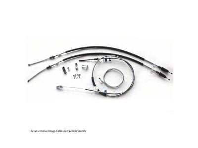 1967-1968 Chevy-GMC Truck Parking Brake Cable Set, Half Ton 4WD With TH400, Shortbed, Stainless Steel