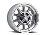 1967-1968 Mustang 17 x 8 Legendary GT7 Aluminum Alloy Wheel with Machined Finish