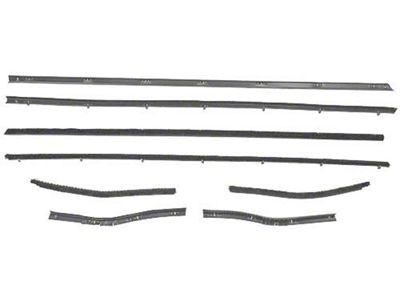 Belt Weatherstrip Kit/ 8 Pcs/ 67-68 Mustang