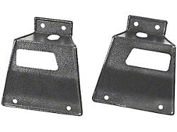 1967-1968 Mustang Fastback Fold Down Rear Seat Latch Cover Plates, Pair