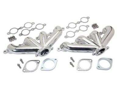 1967-1969 Camaro Center Dump Cast Iron LS Exhaust Manifolds Chrome