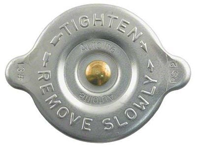 1967-1969 Mustang Autolite Radiator Cap with Zinc Plated Finish, 13 Lb.