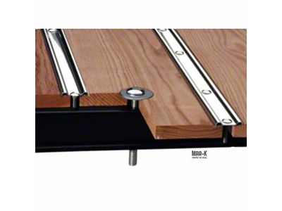 1967-1972 Chevy-GMC Truck Bed Floor Kit, Pine With Standard Mounting Holes, Steel Strips and Hardware, Shortbed Fleetside