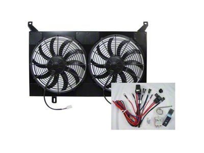 1967-1972 Chevy C10 Dual Electric Radiator Fan Assembly