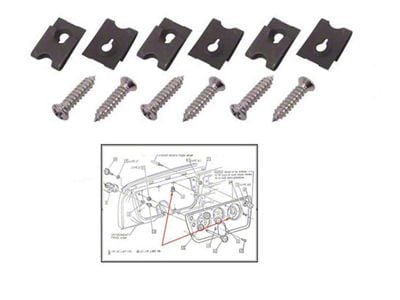 Dash Bezel Screw Kit 67-72