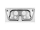 1967-1972 Chevy-GMC Truck Instrument Panel, Six Hole Without Gauges, Brushed Aluminum Finish