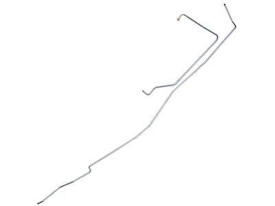 1967-70 Ford F-100 & F-250 Pickup Main Fuel Lines - 2 Piece, Cab Tank To Pump - Stainless Steel