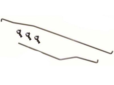 67-72 Door Latch-Lock Rod Set, Right