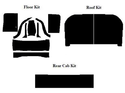 1967-72 Ford Pickup AcoustiSHIELD, Complete Cab Insulation Kit