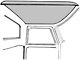 1967-72 Ford Pickup Headliner Kit, Non-Perforated Gray, 1 Piece