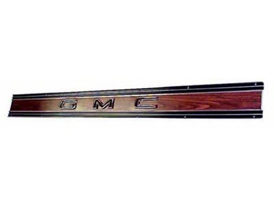 1967-72 GMC Truck Tailgate Band-Applique Letters Wood Grain Tape