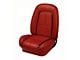 Deluxe Interior Front Bucket and Rear Bench Seat Upholstery Kit; Red Vinyl (1967 Camaro Coupe)