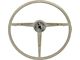 1967 Mustang 3-Spoke Steering Wheel, Parchment