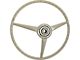 1967 Mustang 3-Spoke Steering Wheel, Parchment