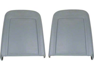 1967 Mustang Deluxe Interior Molded Fiberglass Right and Left Bucket Seatbacks, Black