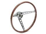 OPR 1967 Mustang Deluxe Pony Interior 3-Spoke Simulated Woodgrain Steering Wheel