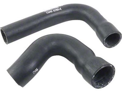 1967 Mustang Radiator Hose Set with Script, 390/427/428 V8