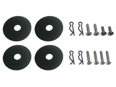 1967 Mustang Standard Interior Seat Side Shield Hardware Kit, 12 Pieces