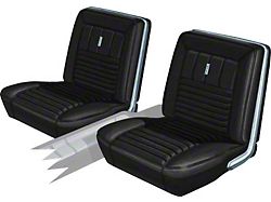 Seat Covers/ Full Set/ Bucket & Bench/ Black/ Flane Ht