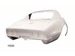 One-Piece Rear Clip; Unpainted (68-69 Corvette C3 Coupe)