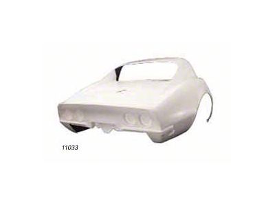 One-Piece Rear Clip; Unpainted (68-69 Corvette C3 Coupe)