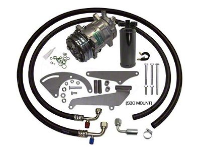 Original Air A/C Compressor Performance Upgrade Kit; Stage 1 (68-71 V8 C10, K10 w/ Short Water Pump)