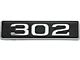 1968-1971 Mustang 302 Hood Scoop Emblem (302 engine)