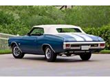 1968-1972 Chevelle & Malibu White Convertible Top With Tinted Glass Rear Window