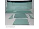 1968-1972 Chevy-GMC Truck Glass Kit, Deluxe/Large Back Glass-Grey Tint With Shade Band