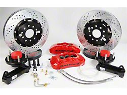 Baer Pro+ Front Big Brake Kit with 14-Inch Rotors; Red Calipers (68-72 2WD F-100 w/ OE Drum Brake Spindles)