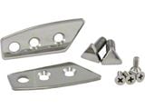 1968-1977 Corvette Roof Lock Plate Kit Stainless Steel