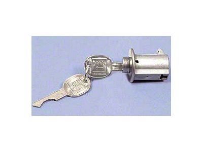 Rear Center Storage Compartment Lock, w/Key, 1969-1977