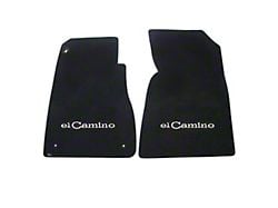 1968-69 El Camino Lloyds Ultimat Black Floor Mats Silver El Camino Logo