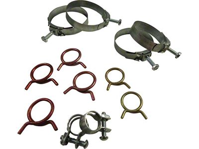 1968 Corvette Radiator And Heater Hose Clamp Kit For Cars Without Air Conditioning 300hp 4-Speed