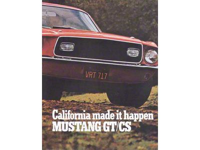 1968 Mustang GT/CS Sales Brochure