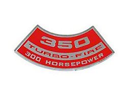 1969-1970 Corvette Air Cleaner Decal 350ci/300hp