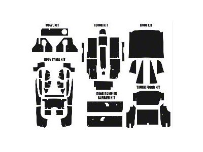 1969-1970 Mustang Fastback Acoustishield Insulation Kit