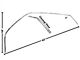 1969-1970 Mustang Fastback Drip Rail Sash, Left